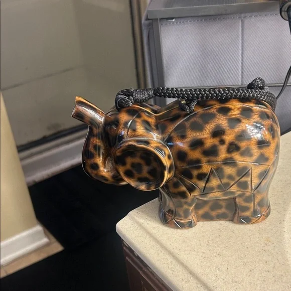 Timmy Woods Brown Elephant Clutch